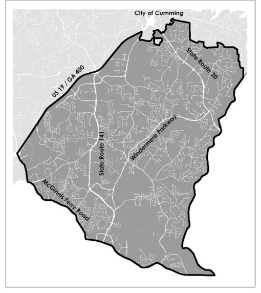 Illustration 11. 1: Southeast Forsyth Boundary