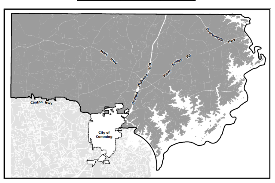 Illustration 11.3(B): North Forsyth Boundary