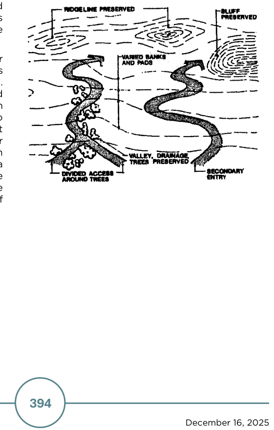 Figure 13-6: Appropriate Example of Locating Roads on