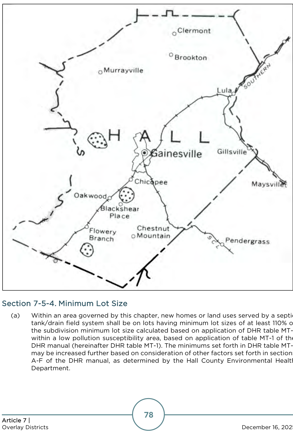 Figure 7-1: Groundwater Recharge Area Protection Overlay Zone